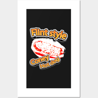 Flint Style Coney Hot Dog Posters and Art